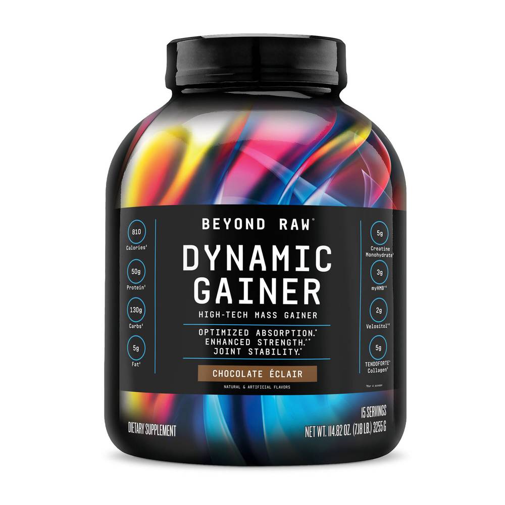 Beyond Raw Dynamic High-Tech Mass Gainer (7.18 lb) (chocolate éclair)