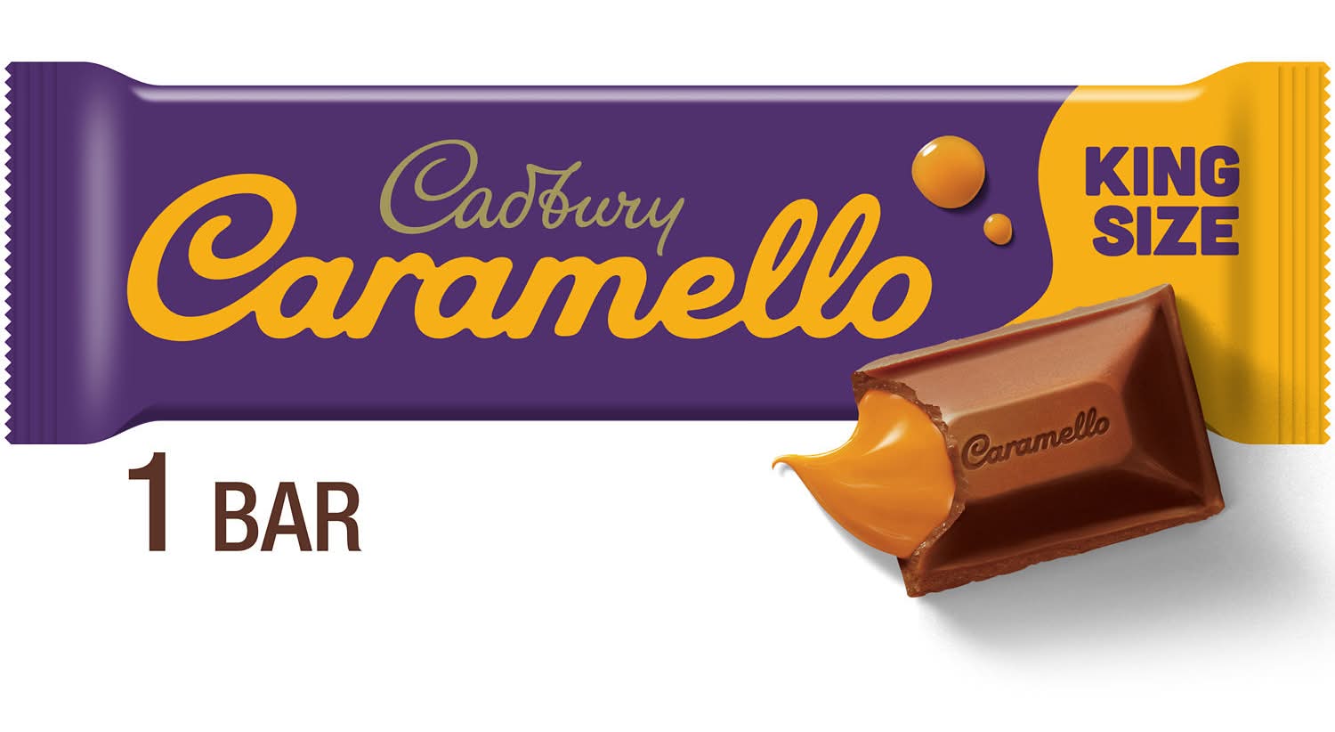 Cadbury King Size Candy, Caramello (2.7 oz)