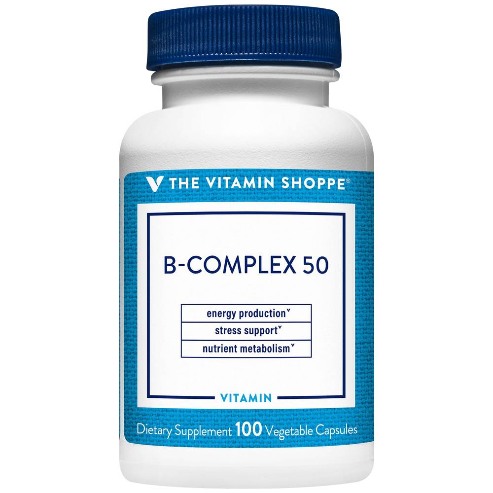 The Vitamin Shoppe B Complex 50 Dietary Supplement Capsules