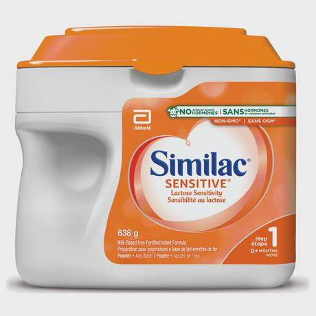 Similac Sensitive Non-Gmo Lactose Baby Formula (638 g)