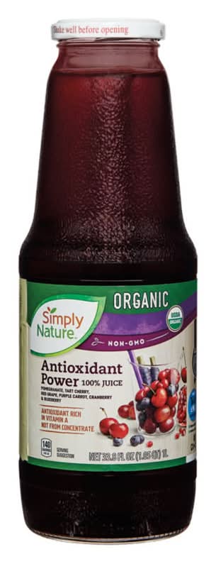 Simply Nature Organic 100% Antioxidant Power Juice (33.8 fl oz)
