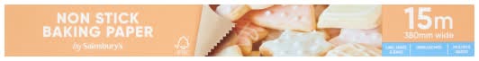 Sainsbury's 380mm x 15m, Non Stick Baking Paper