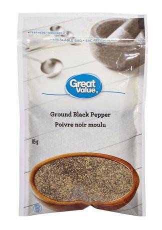 Great Value Ground Black Pepper (85 g)