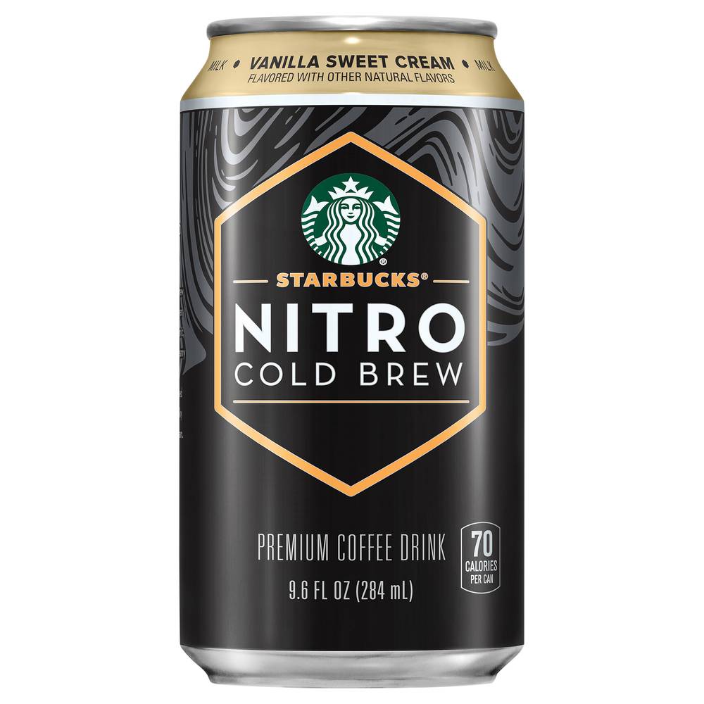 Starbucks Nitro Cold Brew Premium Coffee Drink, Vanilla Sweet Cream (9.6 fl oz)