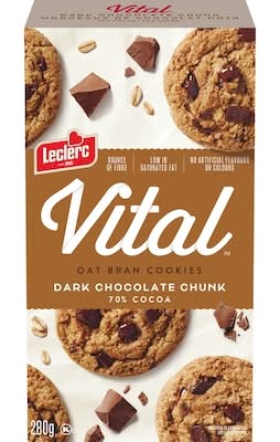 Vital biscuits au son d'avoine aux morceaux de chocolat noir