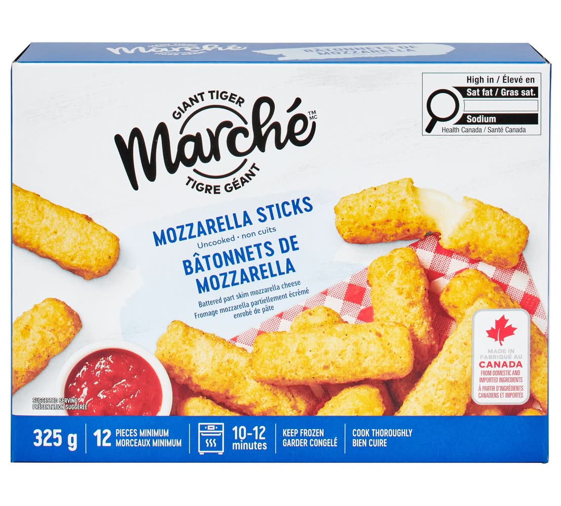 Giant Tiger Marché Mozzarella Sticks (325 g, 12 ct)