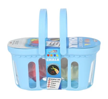 Chalkfiti Bathtub Ducky Chalk Set 4-Pack Grocery Basket