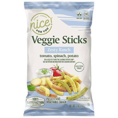 Nice! Gluten Free Veggie Sticks (zesty ranch)