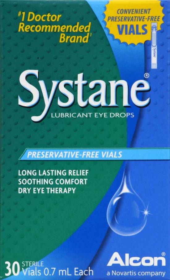 Systane Lubricant Eye Drops Sterile Vials (30 ct )