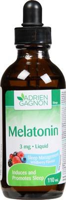 Adrien gagnon mélatonine liquide (110 ml, fruits des champs) - melatonin liquid (110 ml)