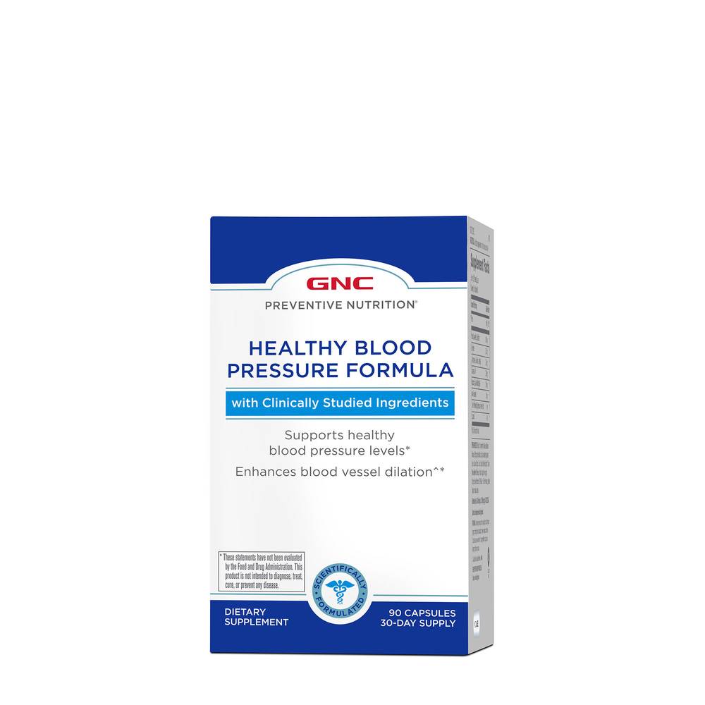 GNC Healthy Blood Pressure Formula Supplement Capsules (90 ct)