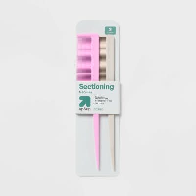 up&up Tail Styling Combs, Pink-Grey (2 ct)