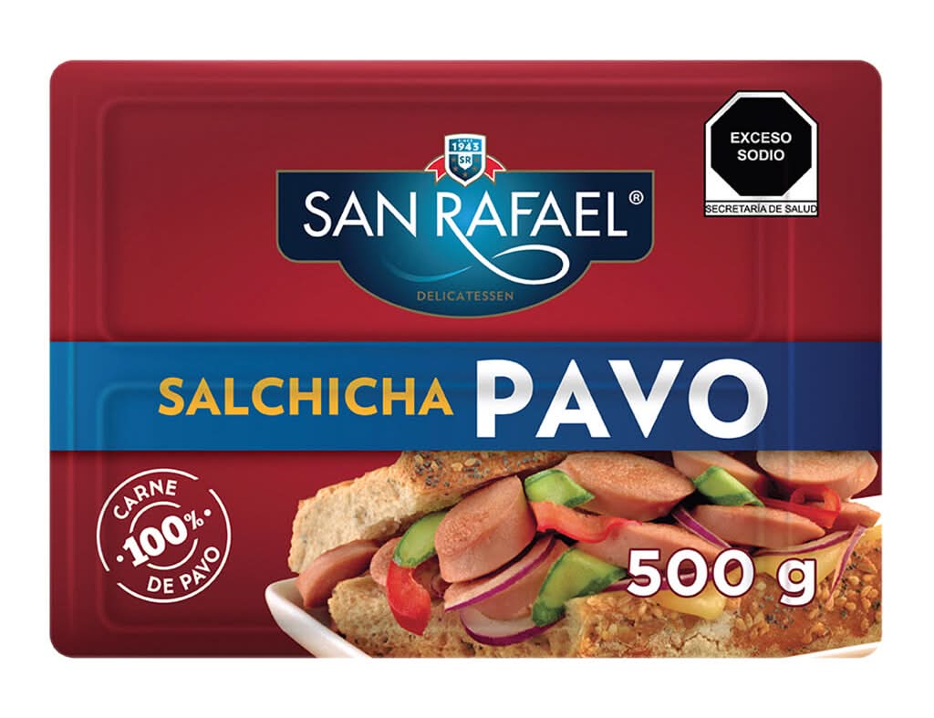 San Rafael · Salchichas de pavo (500 g)