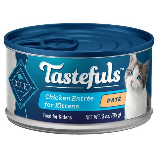 Blue Buffalo Tastefuls Pate Chicken Entree Food For Kittens