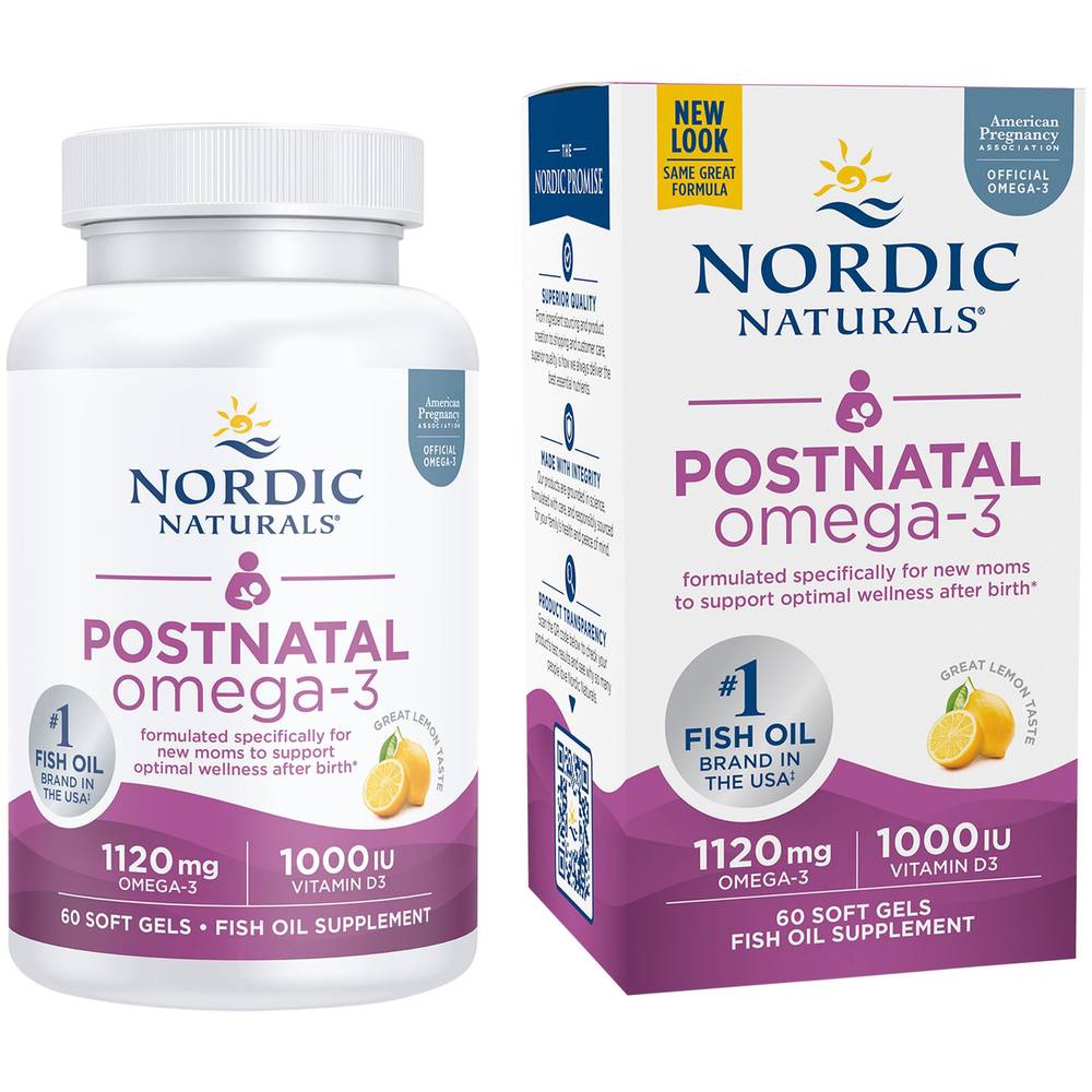 Nordic Naturals Postnatal Omega 3 Soft Gels (60 ct)