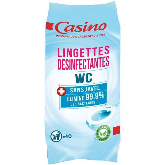 Casino lingettes nettoyantes désinfectantes multi-usages x50