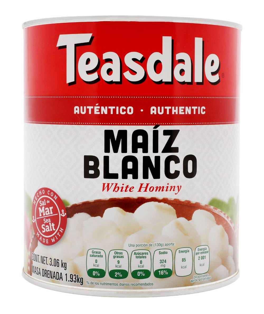 Teasdale · Maíz blanco (3,06 kg)
