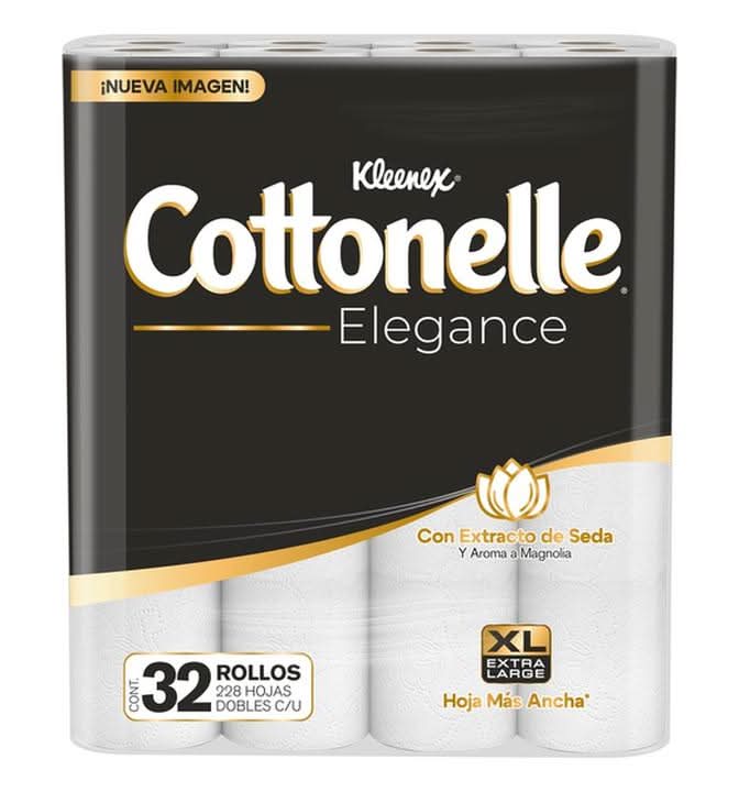 Cottonelle · Elegance papel higiénico, XL (32 un)