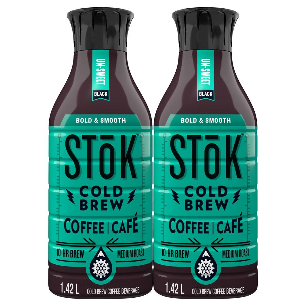 Stok Cold Brew Coffee Beverage, 2 × 1.42 L