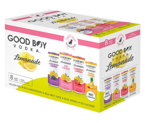 Good Boy Lemonade Variety pack, Assorted (8 x 355 ml)
