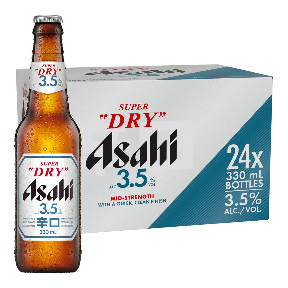 Asahi Super Dry Beer (24 x 330mL)