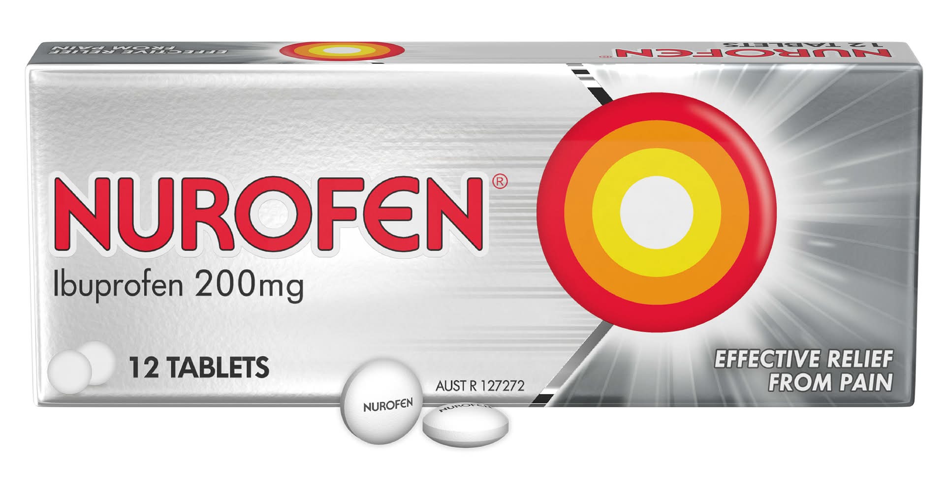 Nurofen Ibuprofen 200mg From Effective Pain Relief Tablets (12 pack)