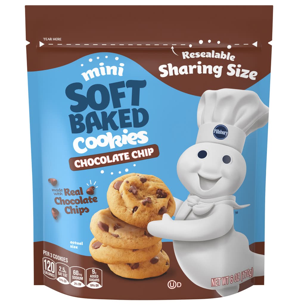 Pillsbury Mini Soft Baked Chocolate Chip Cookies (6 oz)