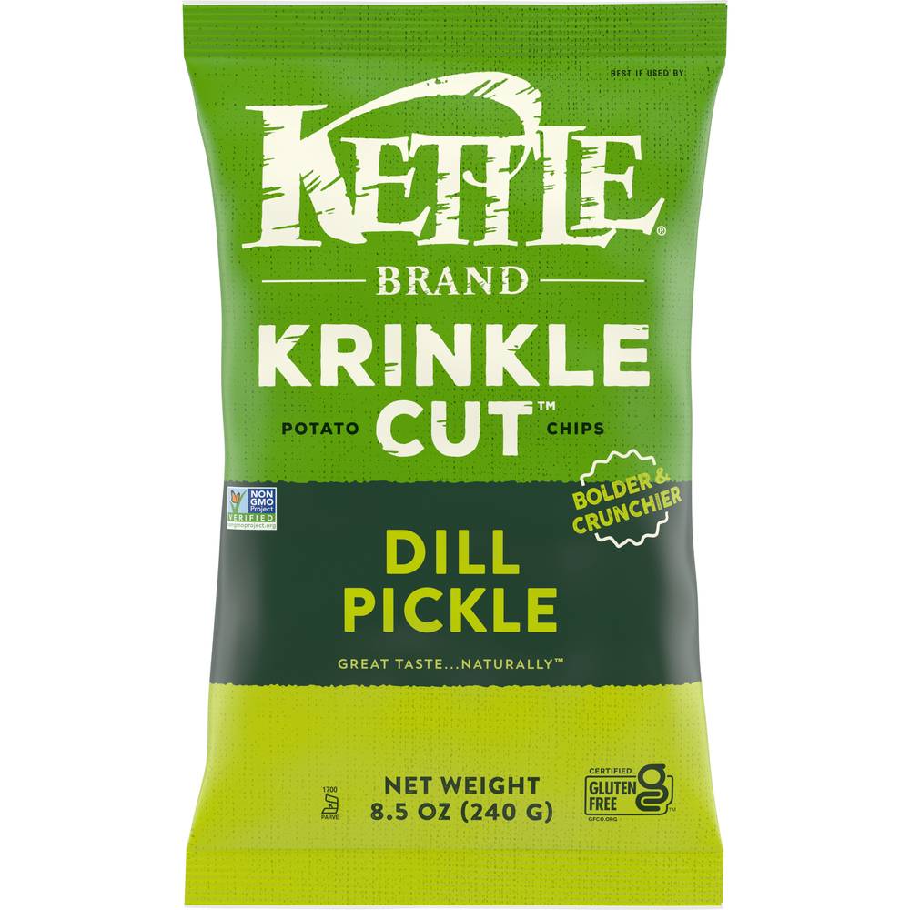 Kettle Brand Krinkle Cut Dill Pickle Potato Chips