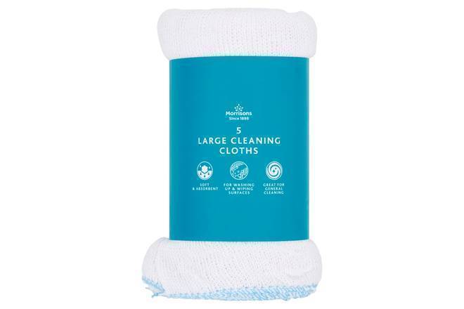 Morrisons Cleaning Cloths Large 5pk