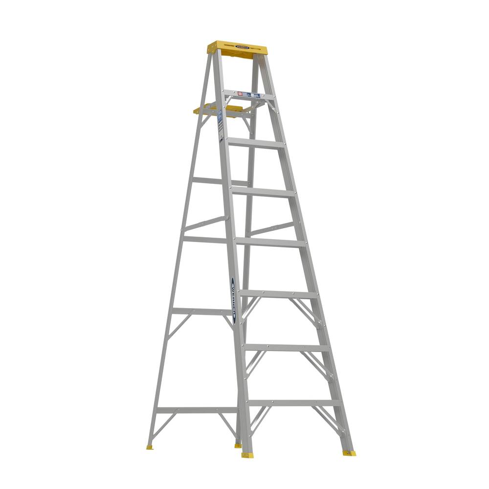Werner 360 8-ft Aluminum Type 1- 250-lb Load Capacity Step Ladder | 368