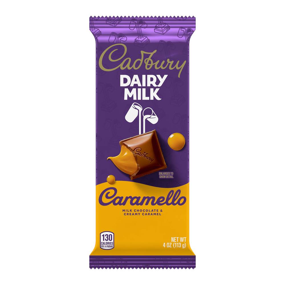 Cadbury Caramello Milk Chocolate & Creamy Caramel (4 oz)