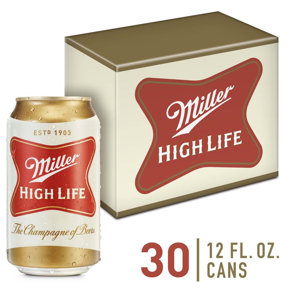 Miller High Life the Champagne Of Beer (30 ct, 12 fl oz)