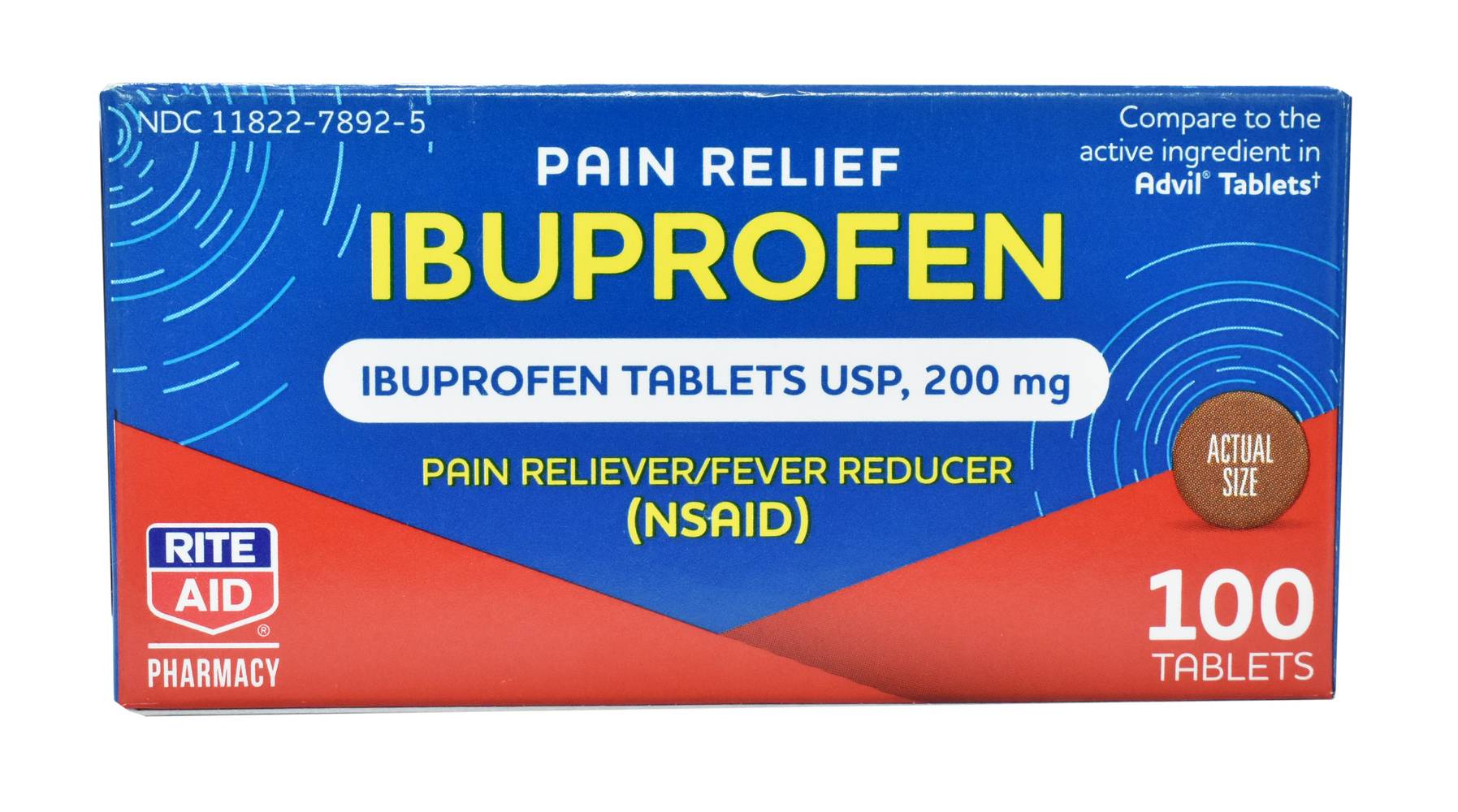 Rite Aid Ibuprofen 200 mg Tablets (100 ct)