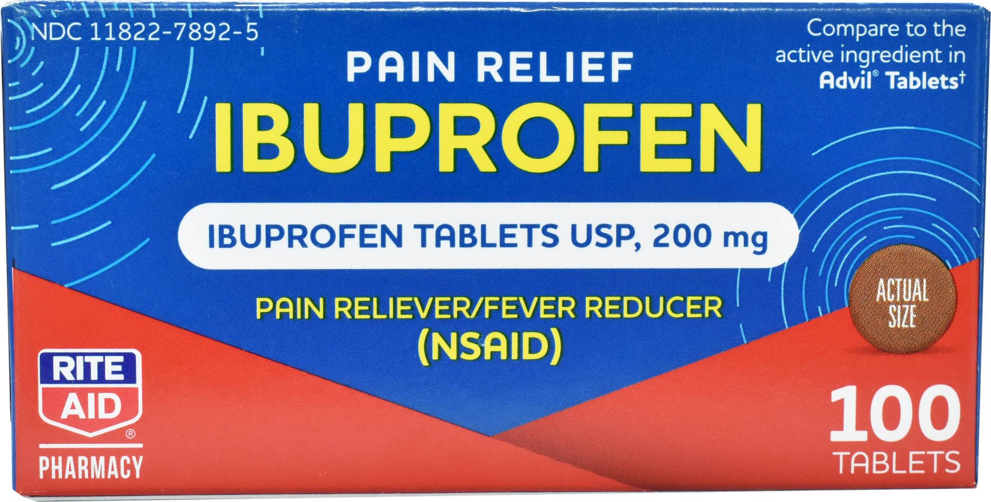 Rite Aid Ibuprofen 200 mg Tablets (100 ct) (100 ct)