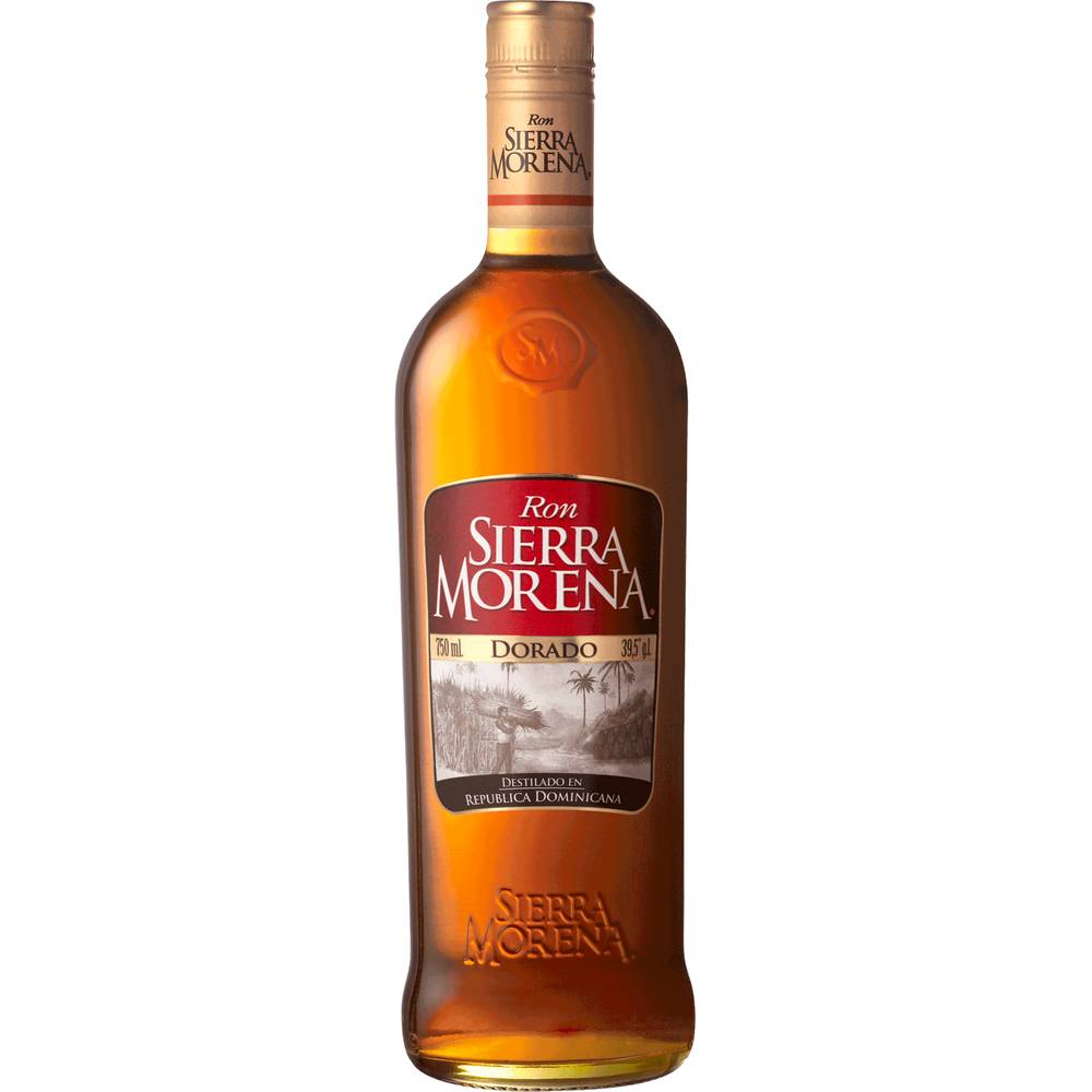 Sierra morena ron dorado 39.5° (botella 750 ml)