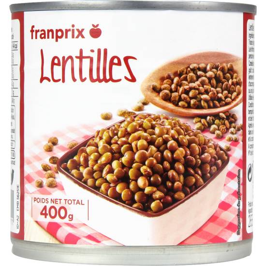 Lentilles franprix 400g
