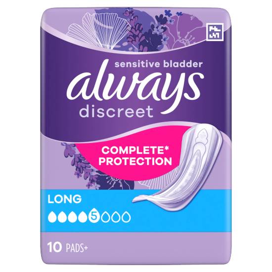 Always Discreet Sensitive Bladder Complete Protection Pads (10 pack)