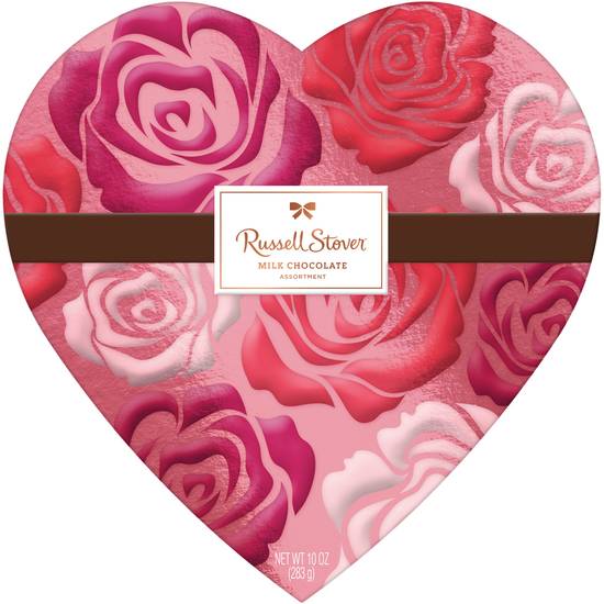 Order Russell Stover Valentine's Day Rose Pattern Heart Assorted Milk Chocolate Gift Box, 10 oz food online from CVS store, OCEAN SPRINGS on bringmethat.com