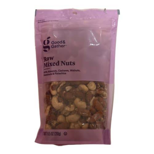 Good & Gather Unsalted Raw Mixed Nuts (9.5 oz)