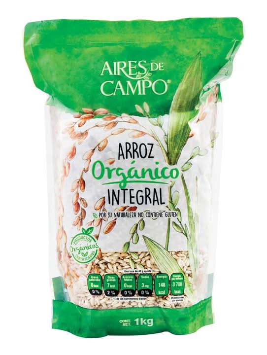 Aires de Campo · Arroz integral orgánico (1 kg)
