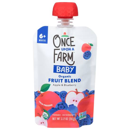 Once Upon a Farm Baby Apple & Blueberry Fruit Blend 6+ Months