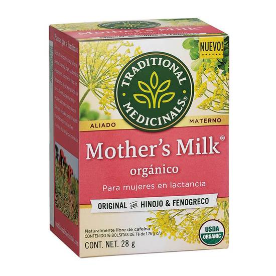 Traditional medicinals mother's milk té para la lactancia