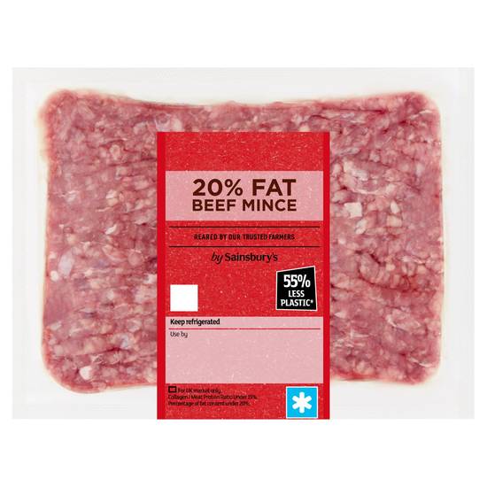 Sainsbury's British or Irish 20% Fat Beef Mince 500g