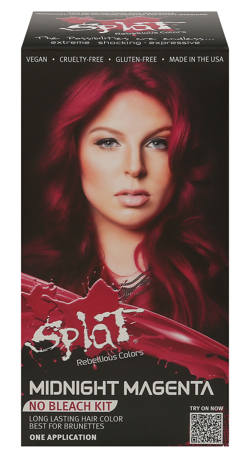 Splat Hair Color Kit, Midnight Magenta (9.5 oz)