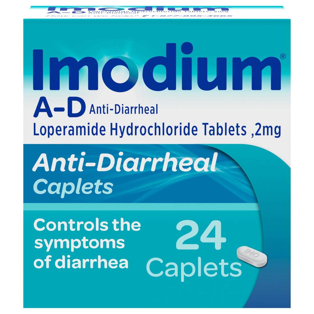 Imodium A-D Anti-Diarrheal 2mg Caplets(24 Ct)