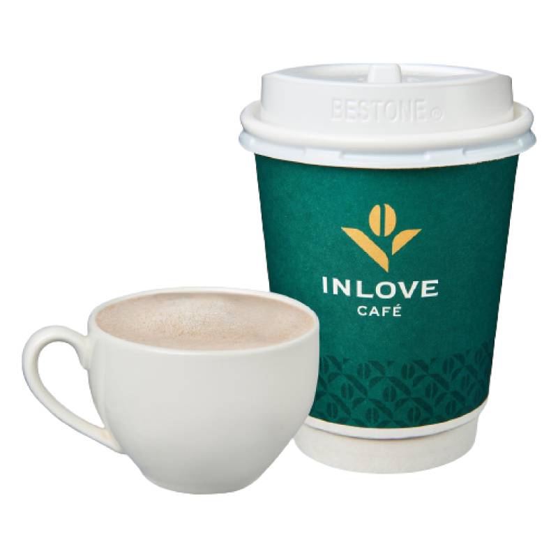 【inLove Cafe】熱拿鐵12oz <1Cup杯 x 1 x 1Cup杯>