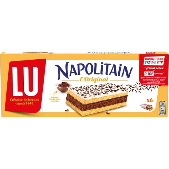 Lu - Napolitain original gâteaux au chocolat