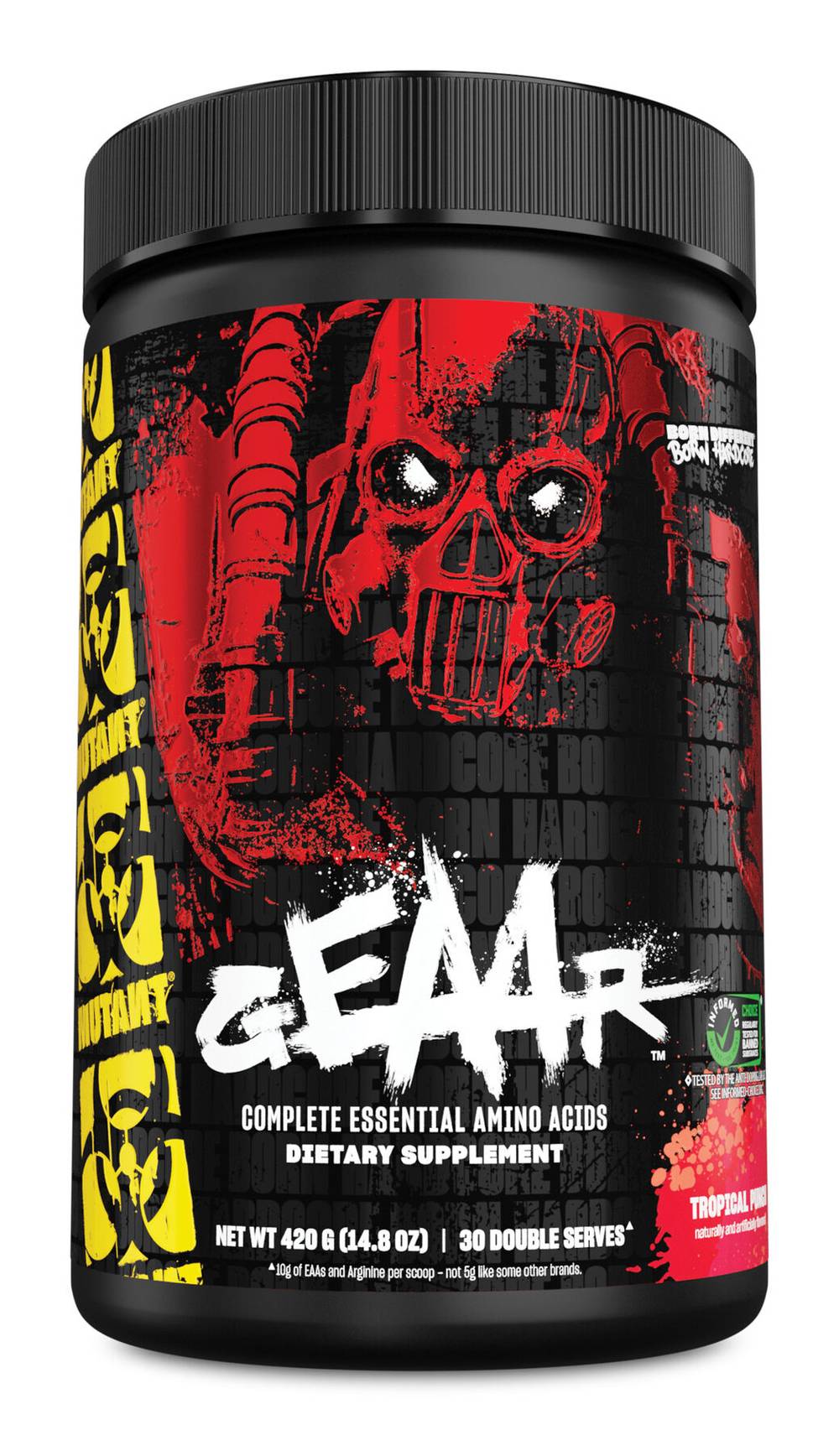 MUTANT Geear Complete Essential Amino Acids Supplements, Tropical Punch (14.8 oz)