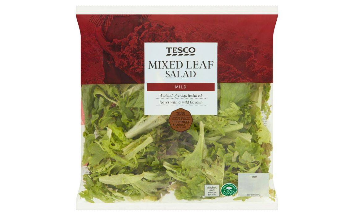 Tesco British Mixed Leaf Salad 120g (399478)