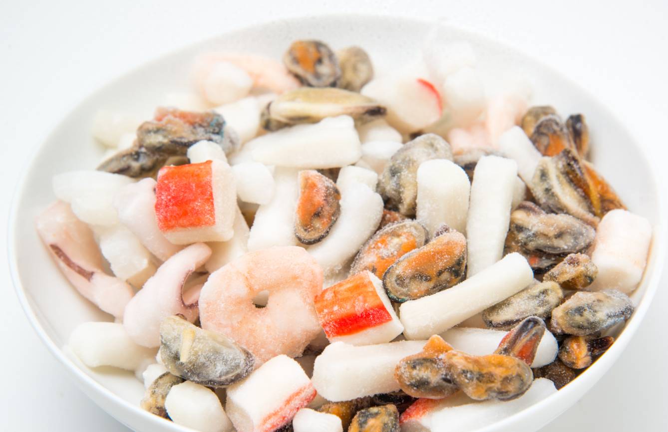 Frozen Seafood Mix, IQF - 1 lb bags
